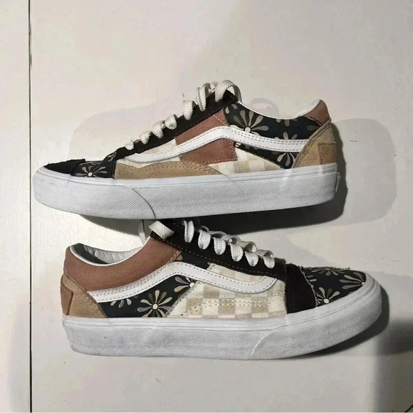 Urban outfitters Vans Old Skool Divine‎ Patchwork Sneaker womens 7 mens 5.5 - Picture 4 of 10